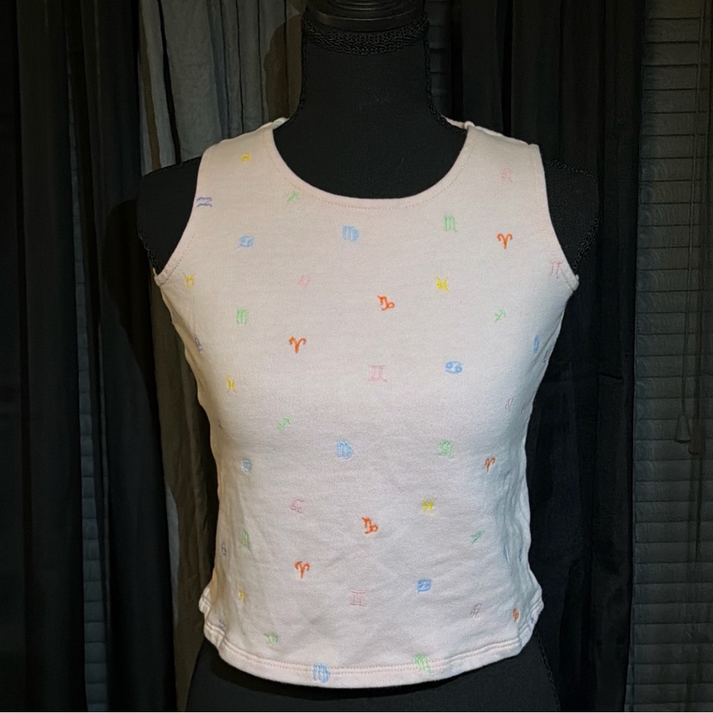 DL1961 Women’s Tank Top with Zodiac Symbols